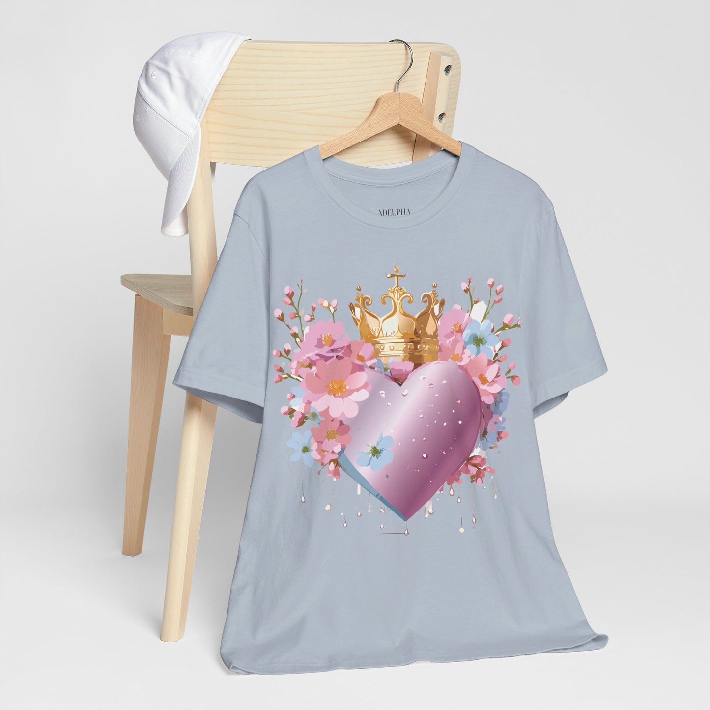 T-Shirt aus natürlicher Baumwolle – Love Story-Kollektion