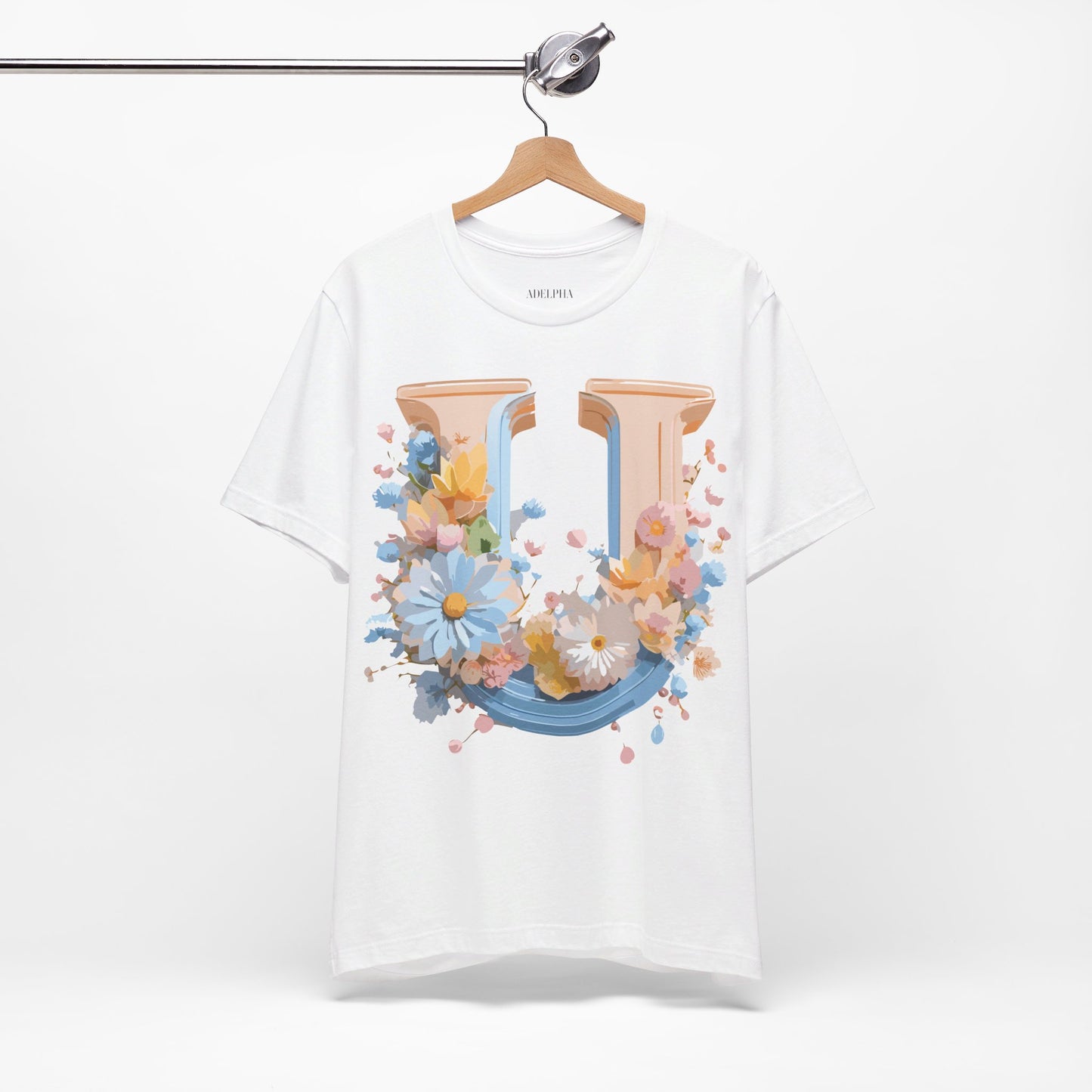 T-shirt en coton naturel - Collection Lettres - U