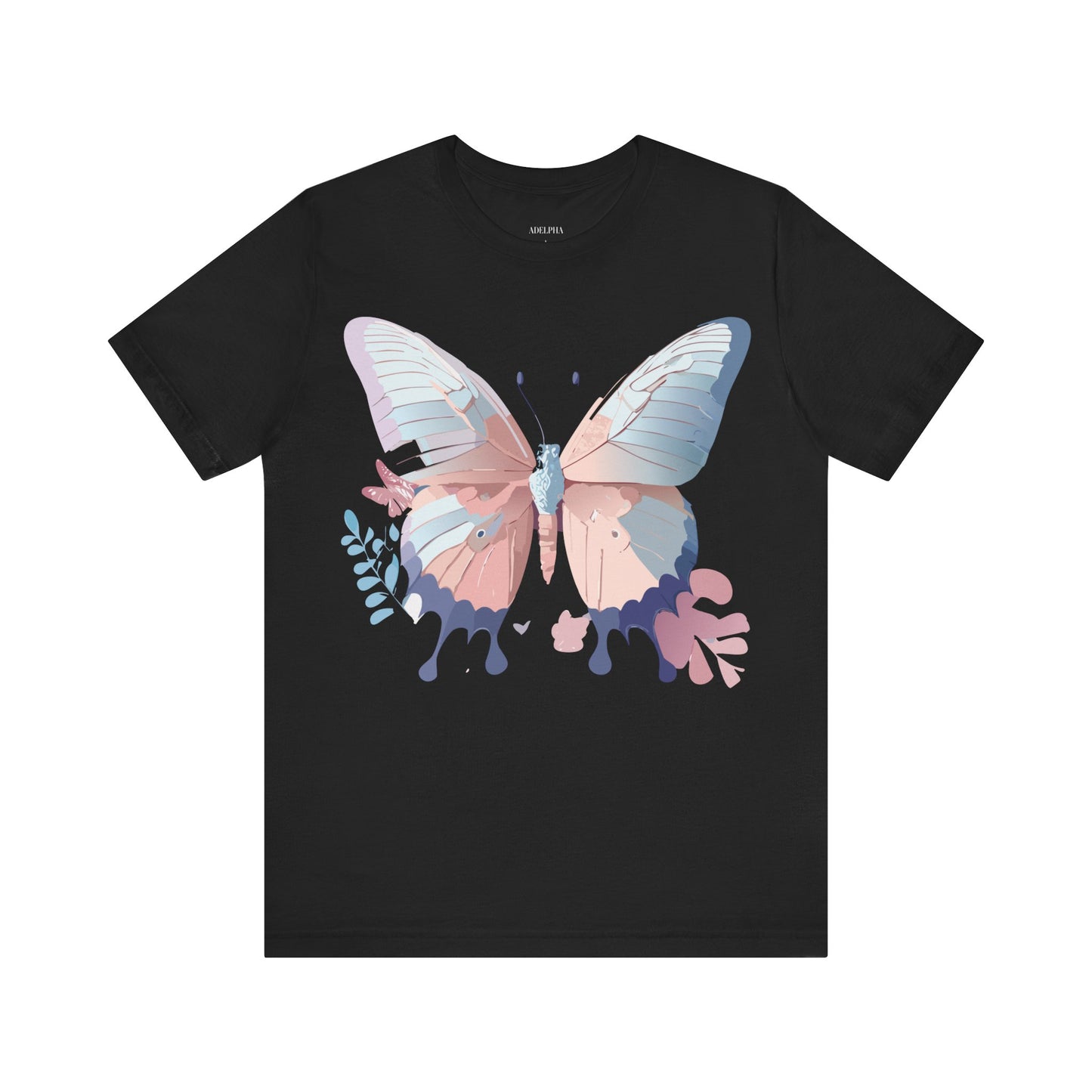 T-shirt en coton naturel avec papillon