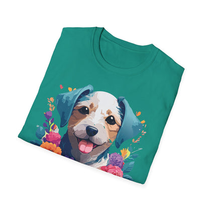 Dog Shirt Unisex Animal Short Sleeve Tee Gildan Softstyle 64000 Cotton Tee