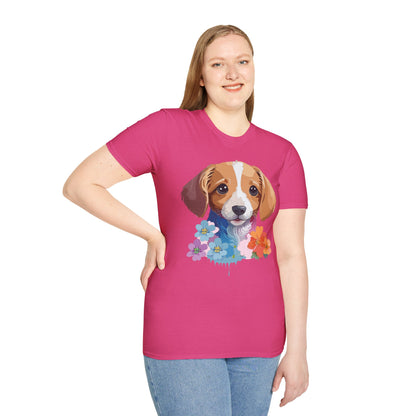 Unisex Dog Shirt Animal Graphic Tee Soft Cotton Gildan 64000