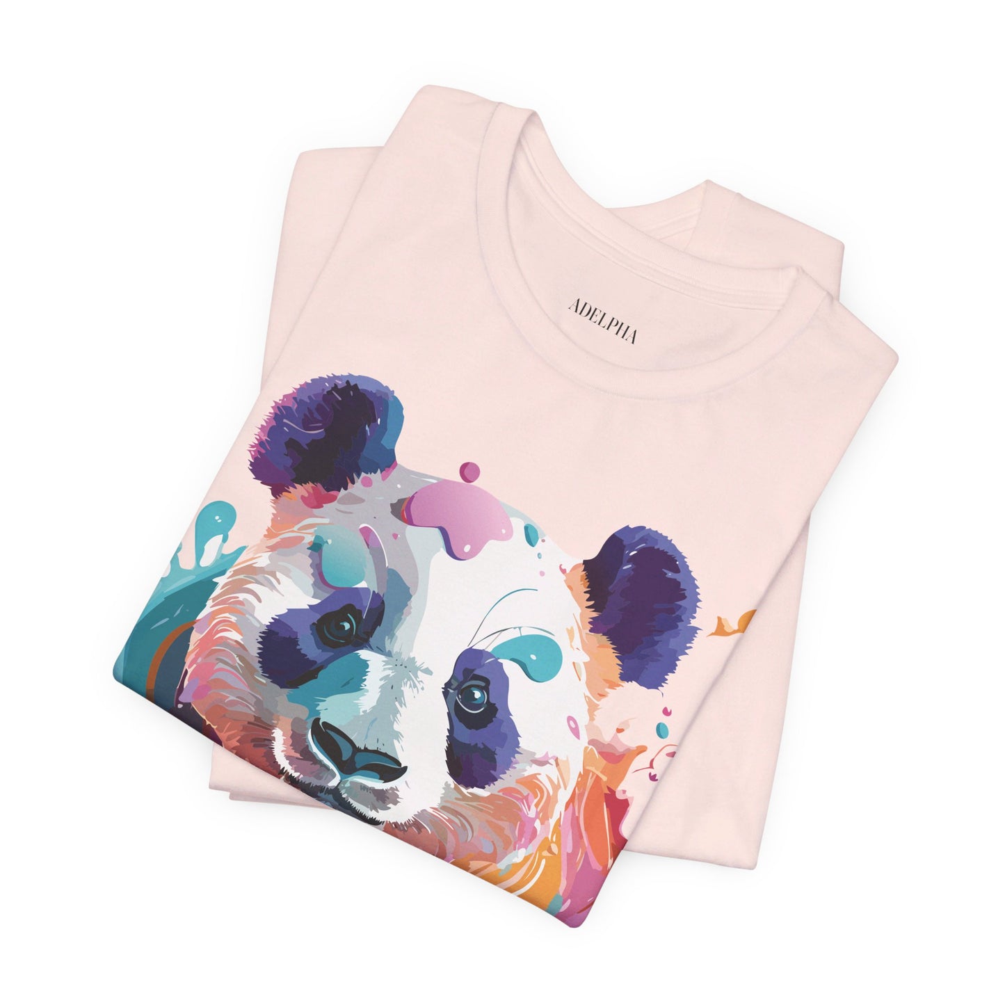 T-shirt en coton naturel avec panda