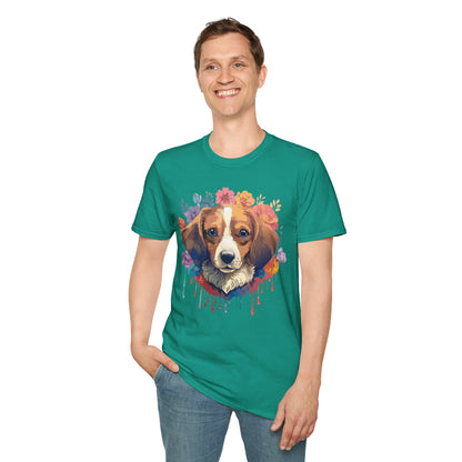 Unisex Dog Shirt Animal Print Tee Gildan Softstyle 64000 Cotton