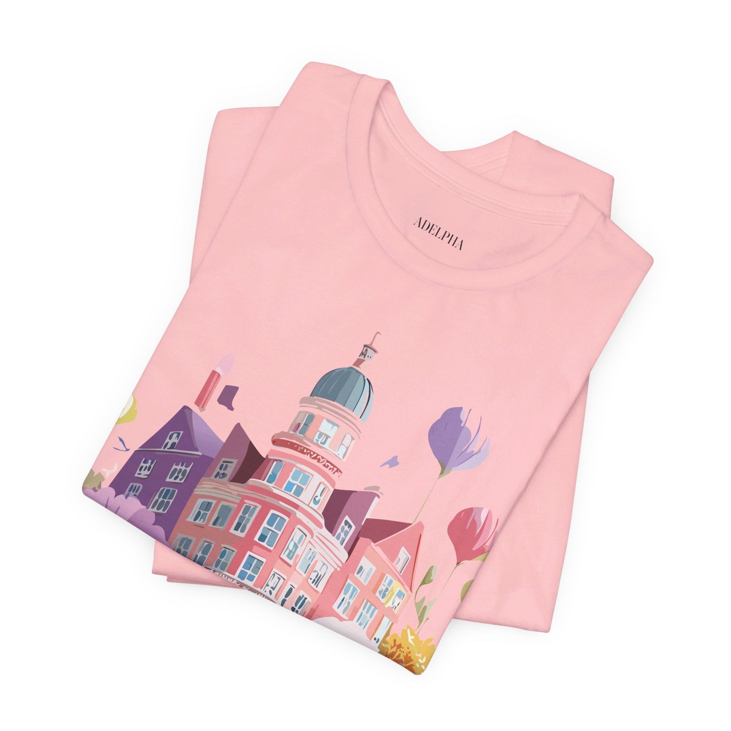 Natural Cotton Tee Shirt - Beautiful Places Collection - Amsterdam