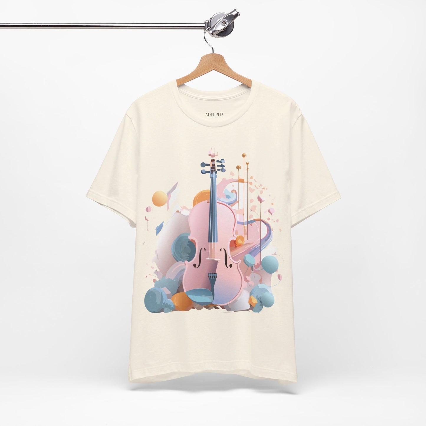 T-Shirt aus natürlicher Baumwolle – Musikkollektion