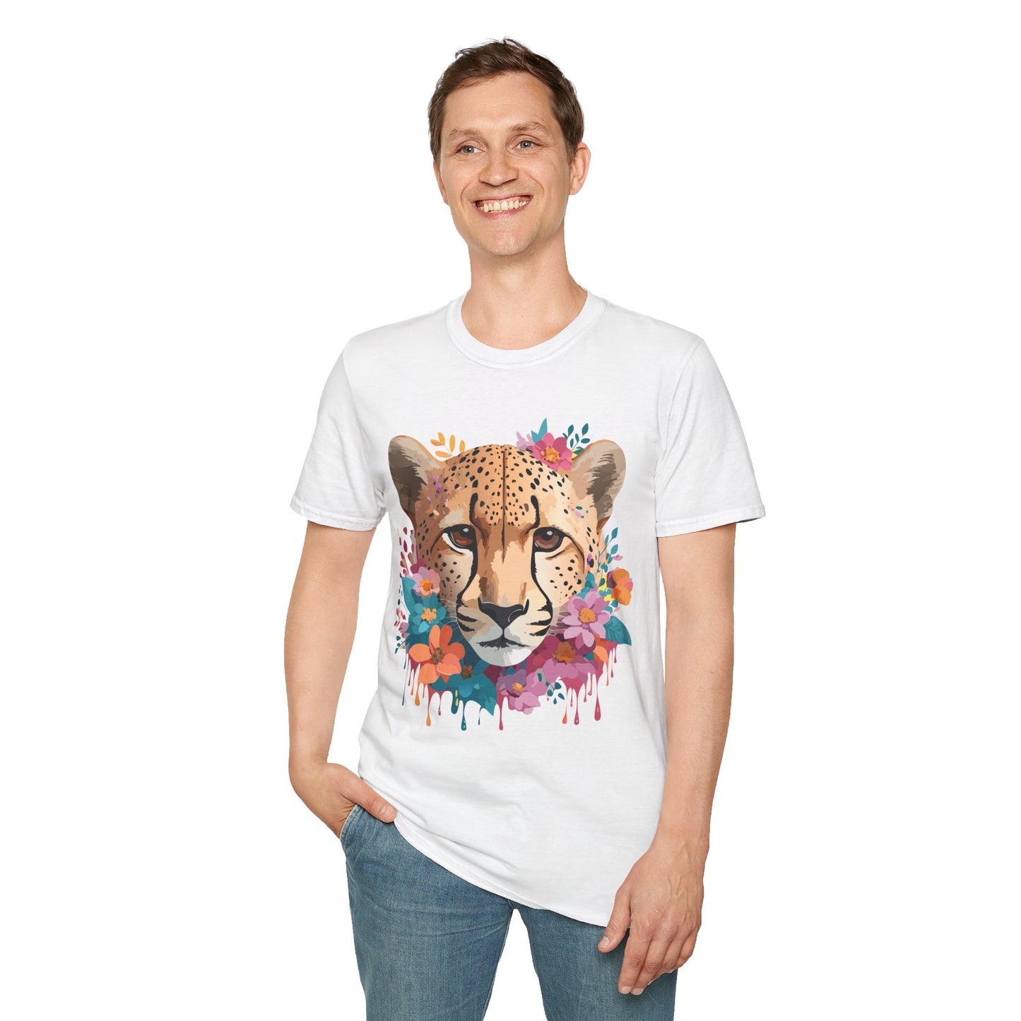 Cheetah Shirt, Shirt with Cheetah, Cheetah Tee, Shirt with Animals