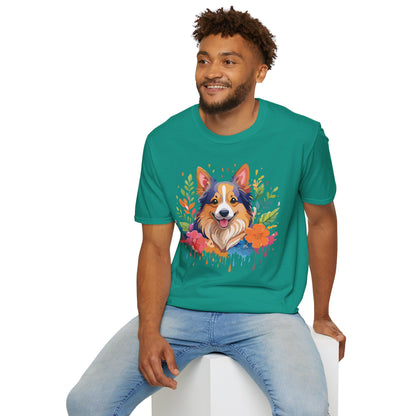 Dog Shirt Unisex Animal Tee Softstyle Gildan 64000 Cotton Tee