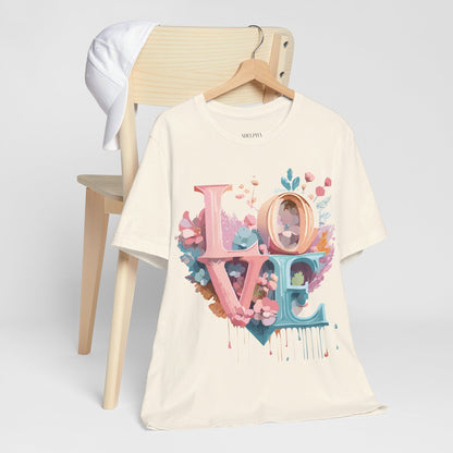 Natural Cotton Tee Shirt - Love story Collection Printify
