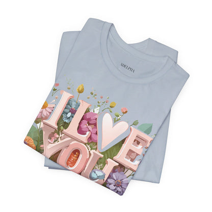 Natural Cotton Tee Shirt - Love story Collection Printify
