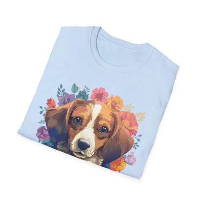 Unisex Dog Shirt Animal Print Tee Gildan Softstyle 64000 Cotton