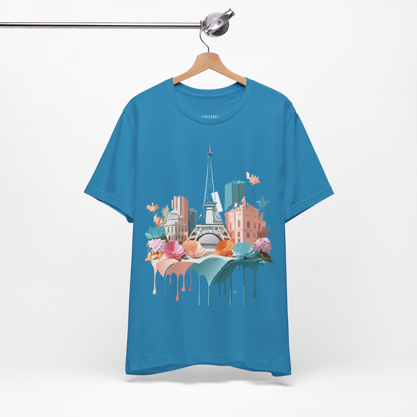 Natural Cotton Tee Shirt - Beautiful Places Collection - Paris