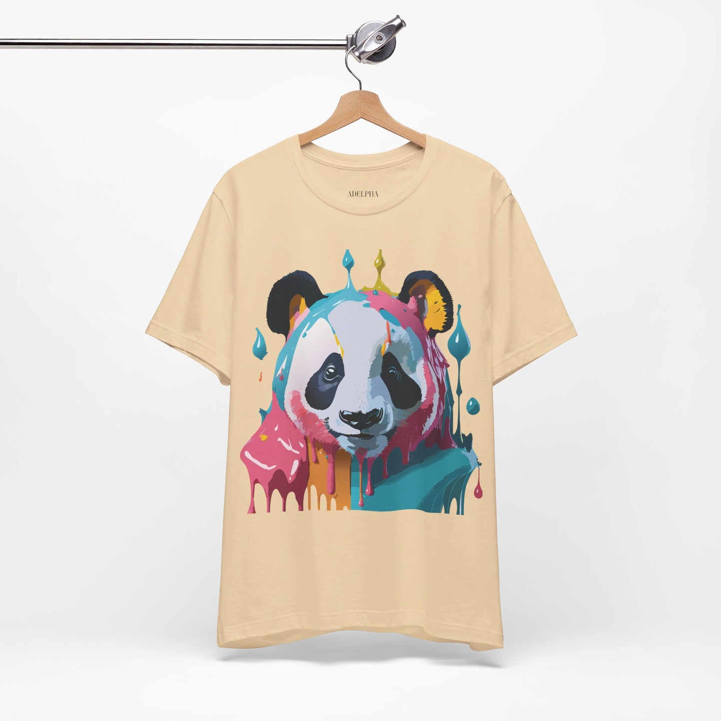 T-Shirt aus natürlicher Baumwolle mit Panda