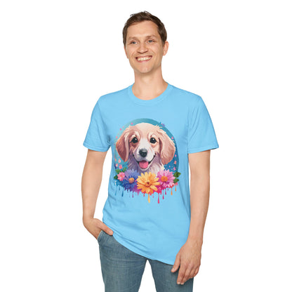 Unisex Dog Shirt Animal Tee Gildan Softstyle 64000 100 Percent Cotton