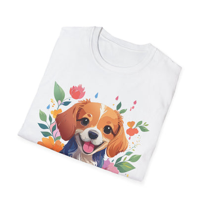 Dog Shirt Animal Print Tee Unisex Gildan Softstyle 64000 Cotton Tee