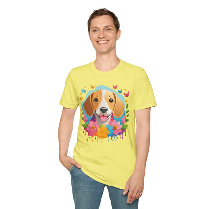 Dog Shirt Unisex Animal Tee Softstyle Cotton Comfort Everyday Wear