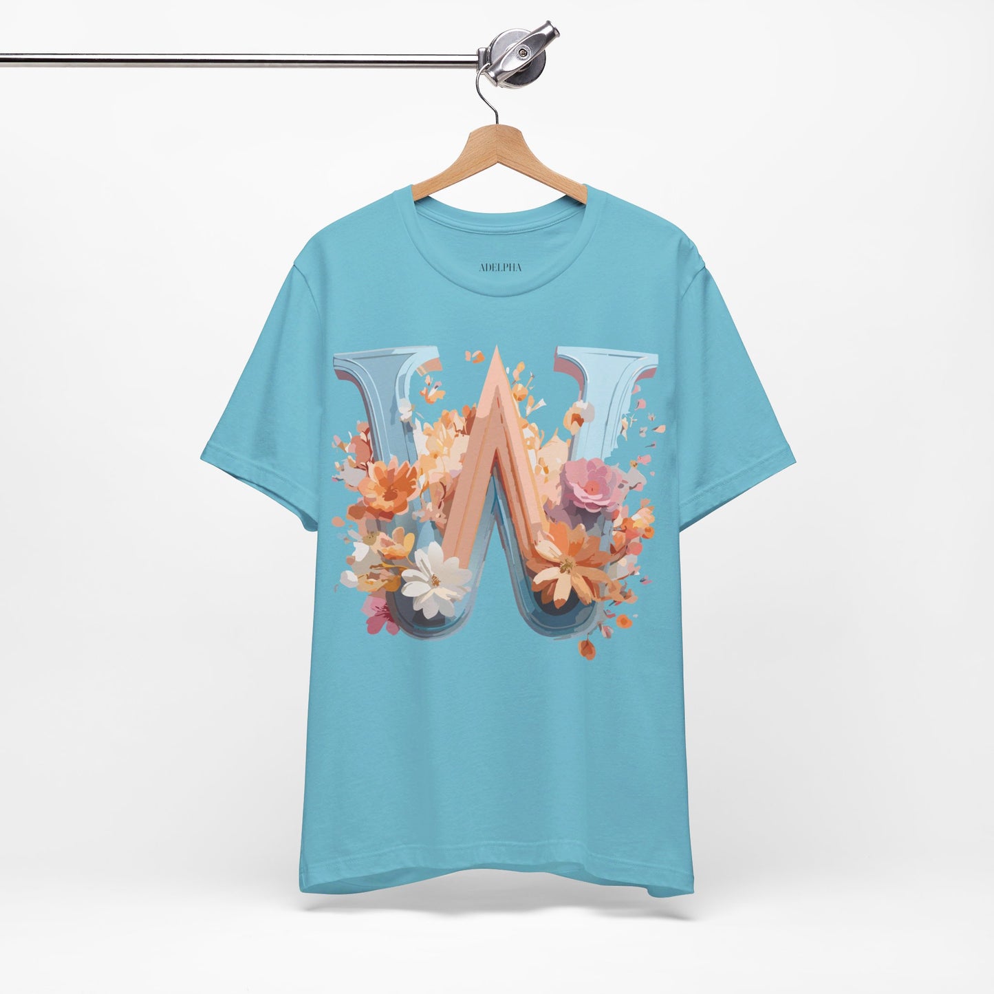 Natural Cotton Tee Shirt - Letters Collection - W