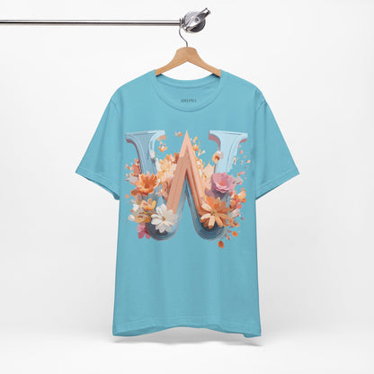 Natural Cotton Tee Shirt - Letters Collection - W Printify