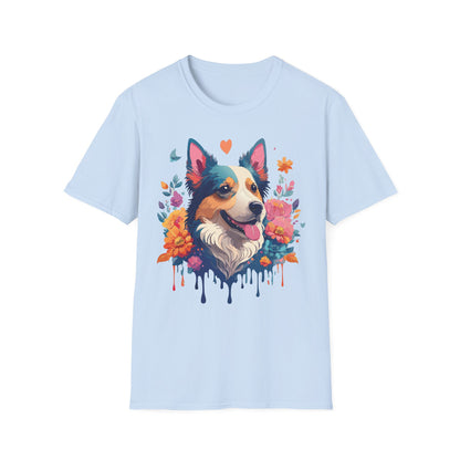 Animal Print Dog Shirt Unisex Softstyle Cotton Tee For Pet Lovers