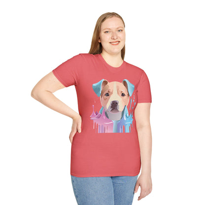 Dog Shirt Unisex Animal Tee Softstyle Gildan 64000 Cotton Tee