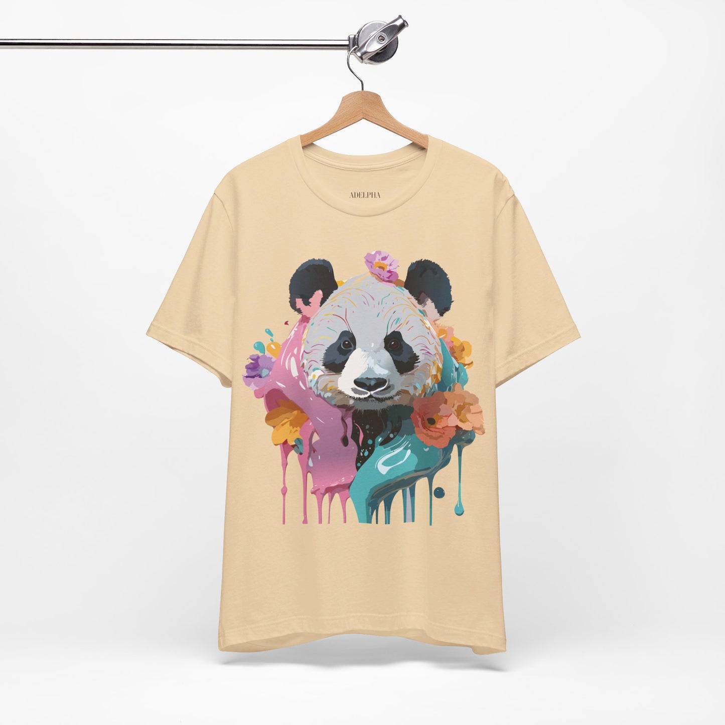 T-shirt en coton naturel avec panda