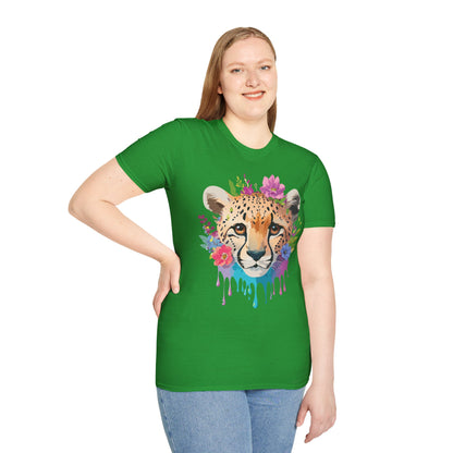 Cheetah Print Unisex Softstyle T Shirt Gildan 64000 Tee For Everyday Comfort