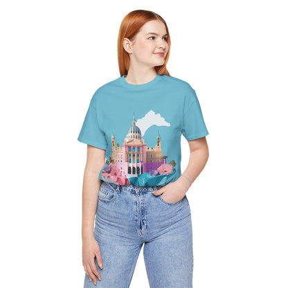 Natural Cotton Tee Shirt - Beautiful Places Collection - Madrid Printify