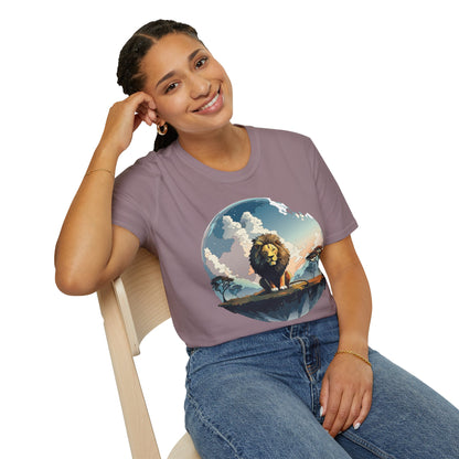 Lion Shirt Unisex Animal Tee Gildan Softstyle 64000 One Hundred Percent Cotton