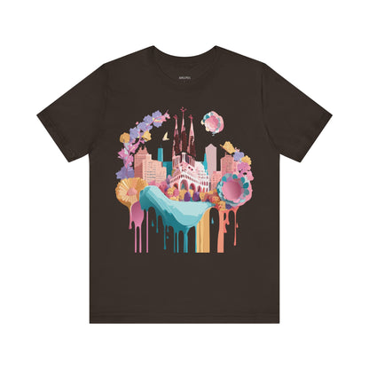 Tourist Shirt, Shirt with Barcelona - ADELPHA
