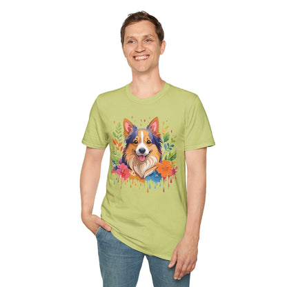 Dog Shirt Unisex Animal Tee Softstyle Gildan 64000 Cotton Tee