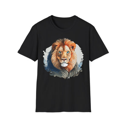 Lion Shirt Unisex Animal Tee Gildan Softstyle 64000 100 Percent Ring Spun Cotton
