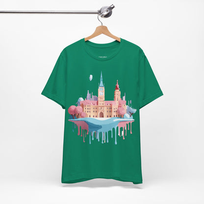 Natural Cotton Tee Shirt - Beautiful Places Collection - Prague Printify