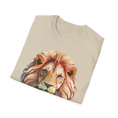 Lion Shirt Unisex Animal Tee Ring Spun Cotton Softstyle Tee Gildan