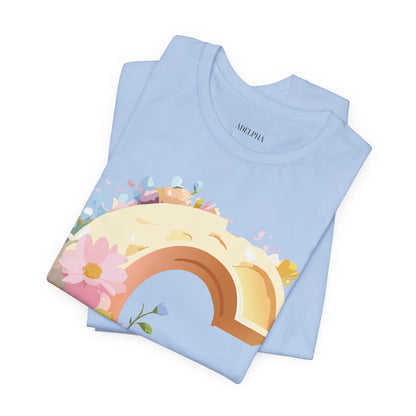 Natural Cotton Tee Shirt - Letters Collection - C Printify