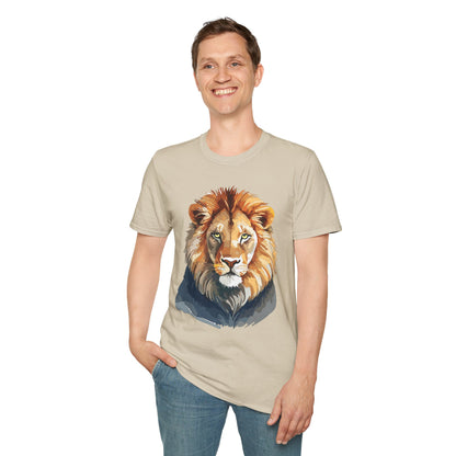 Lion Shirt Unisex Animal Tee Gildan Softstyle 64000 100 Percent Ring Spun Cotton