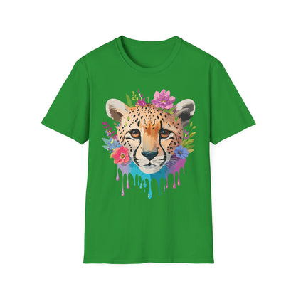 Cheetah Print Unisex Softstyle T Shirt Gildan 64000 Tee For Everyday Comfort