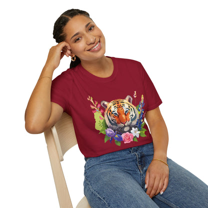 Tiger Shirt Unisex Gildan Softstyle Tee 100 Percent Ring Spun Cotton