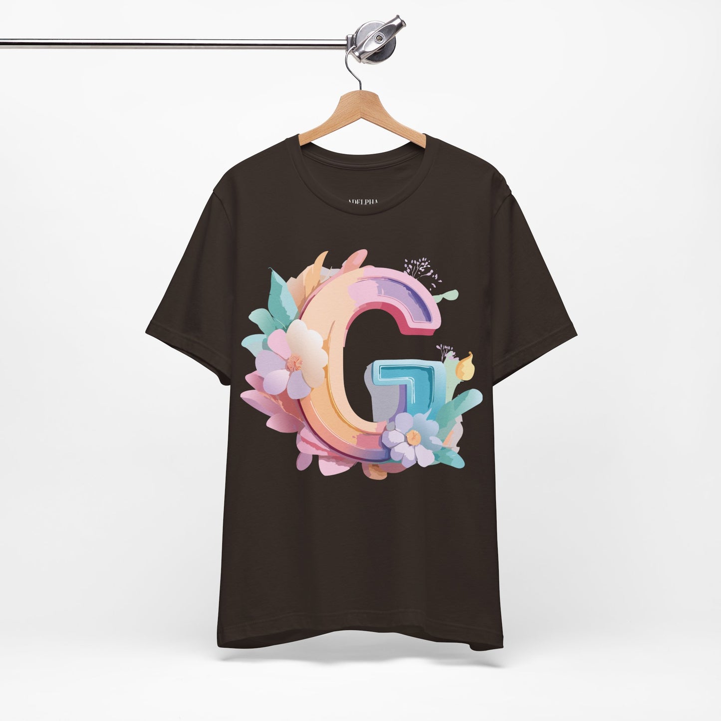 Natural Cotton Tee Shirt - Letters Collection - G