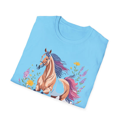 Horse Shirt Unisex Softstyle 64000 Cotton Tee Gildan 100 Percent Ring Spun