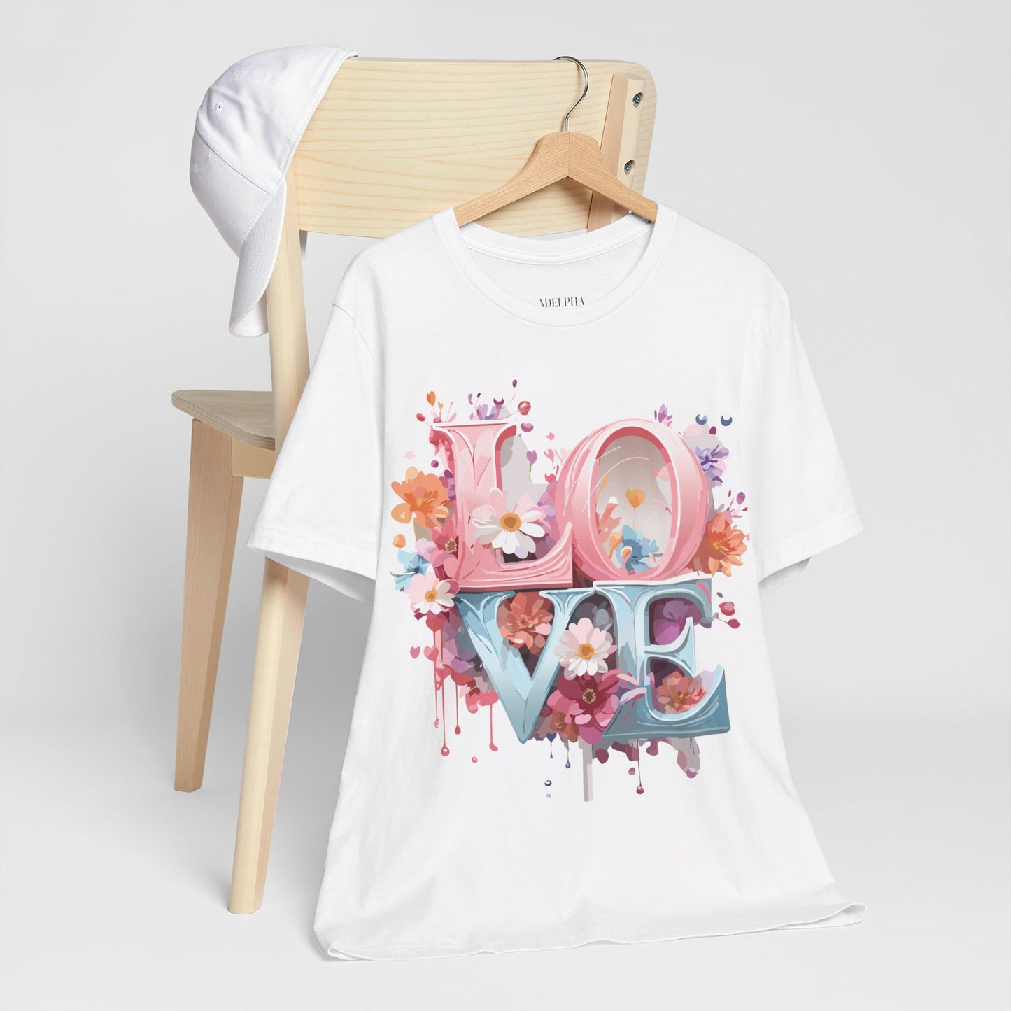 T-Shirt aus natürlicher Baumwolle – Love Story-Kollektion