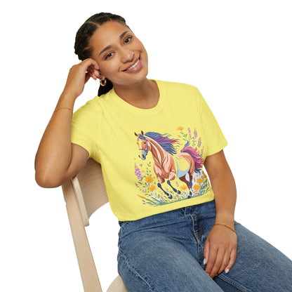 Horse Shirt Unisex Softstyle 64000 Cotton Tee Gildan 100 Percent Ring Spun