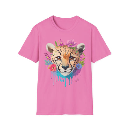 Cheetah Print Unisex Softstyle T Shirt Gildan 64000 Tee For Everyday Comfort