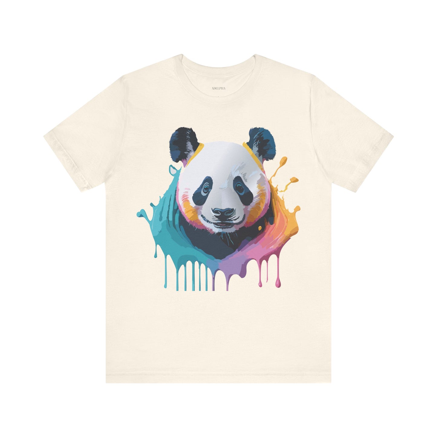 T-Shirt aus natürlicher Baumwolle mit Panda