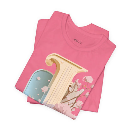 Natural Cotton Tee Shirt - Letters Collection - J Printify