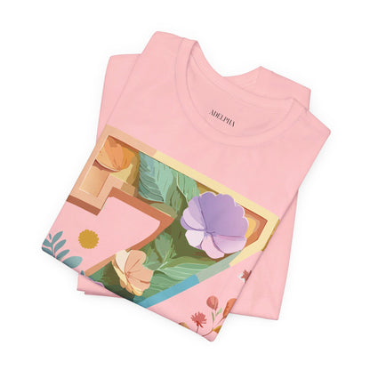 Natural Cotton Tee Shirt - Letters Collection - Z Printify
