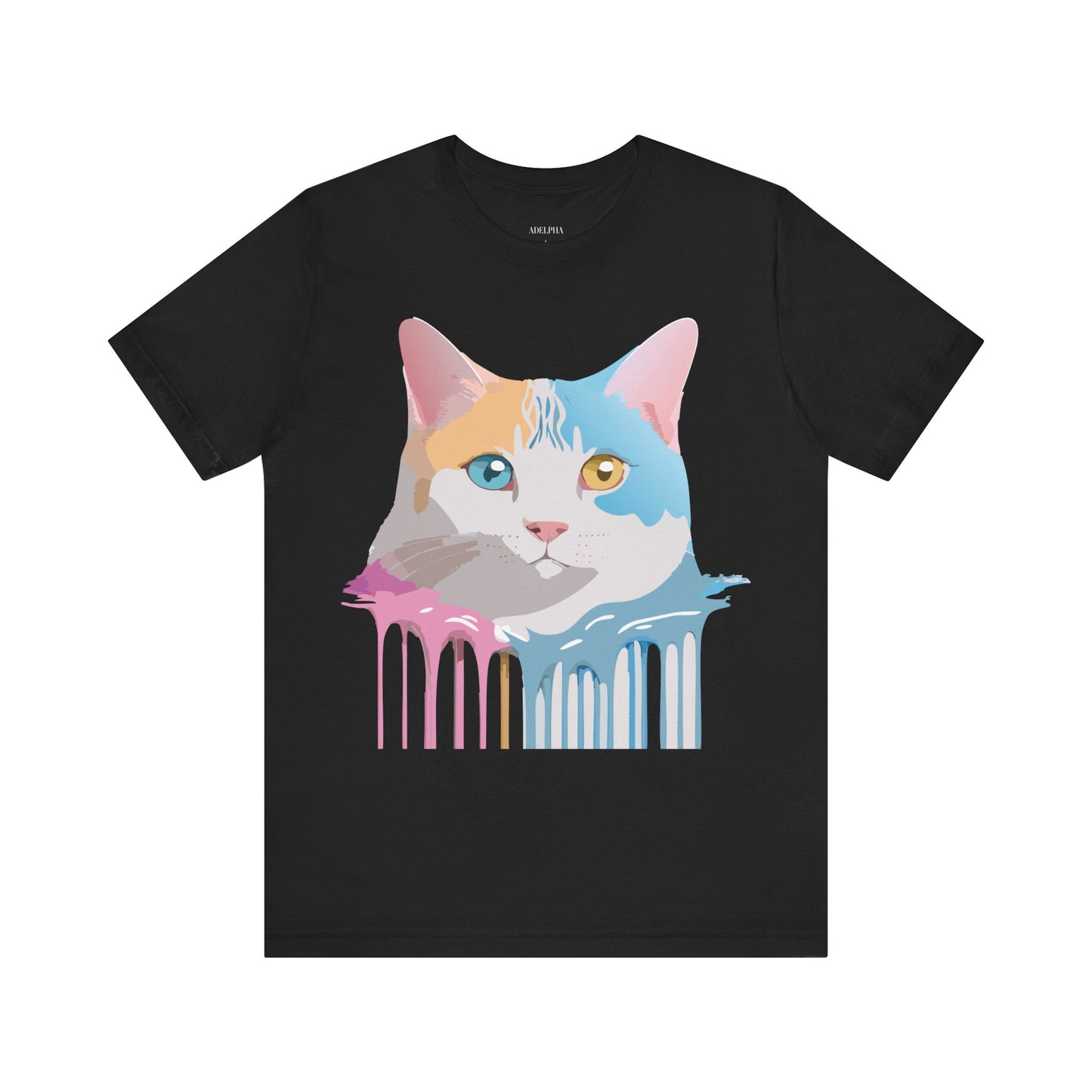 T-shirt en coton naturel avec chat