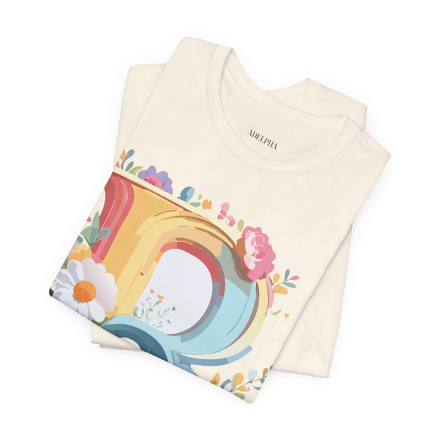 T-shirt en coton naturel - Collection Lettres - R