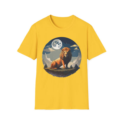 Lion Shirt Unisex Animal Tee Softstyle 64000 100 Percent Ring-Spun Cotton