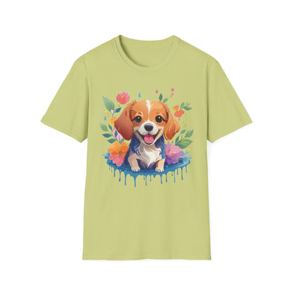 Dog Shirt Animal Print Tee Unisex Gildan Softstyle 64000 Cotton Tee