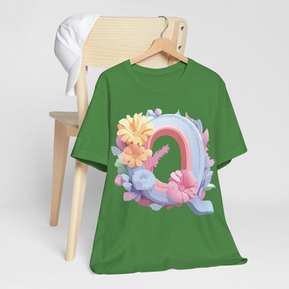 Letter Shirt, Letter Q Shirt - ADELPHA
