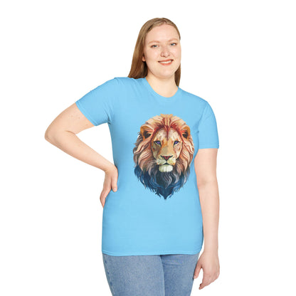 Lion Shirt Unisex Animal Tee Ring Spun Cotton Softstyle Tee Gildan